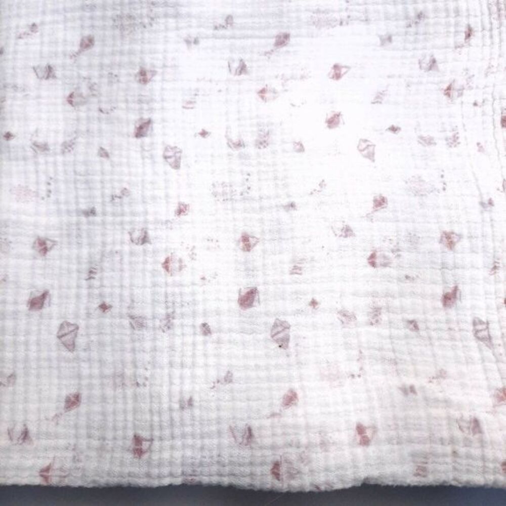 Kohl's Cares Kites Baby Swaddle Blanket White Purple Gray Muslin Cotton lovey